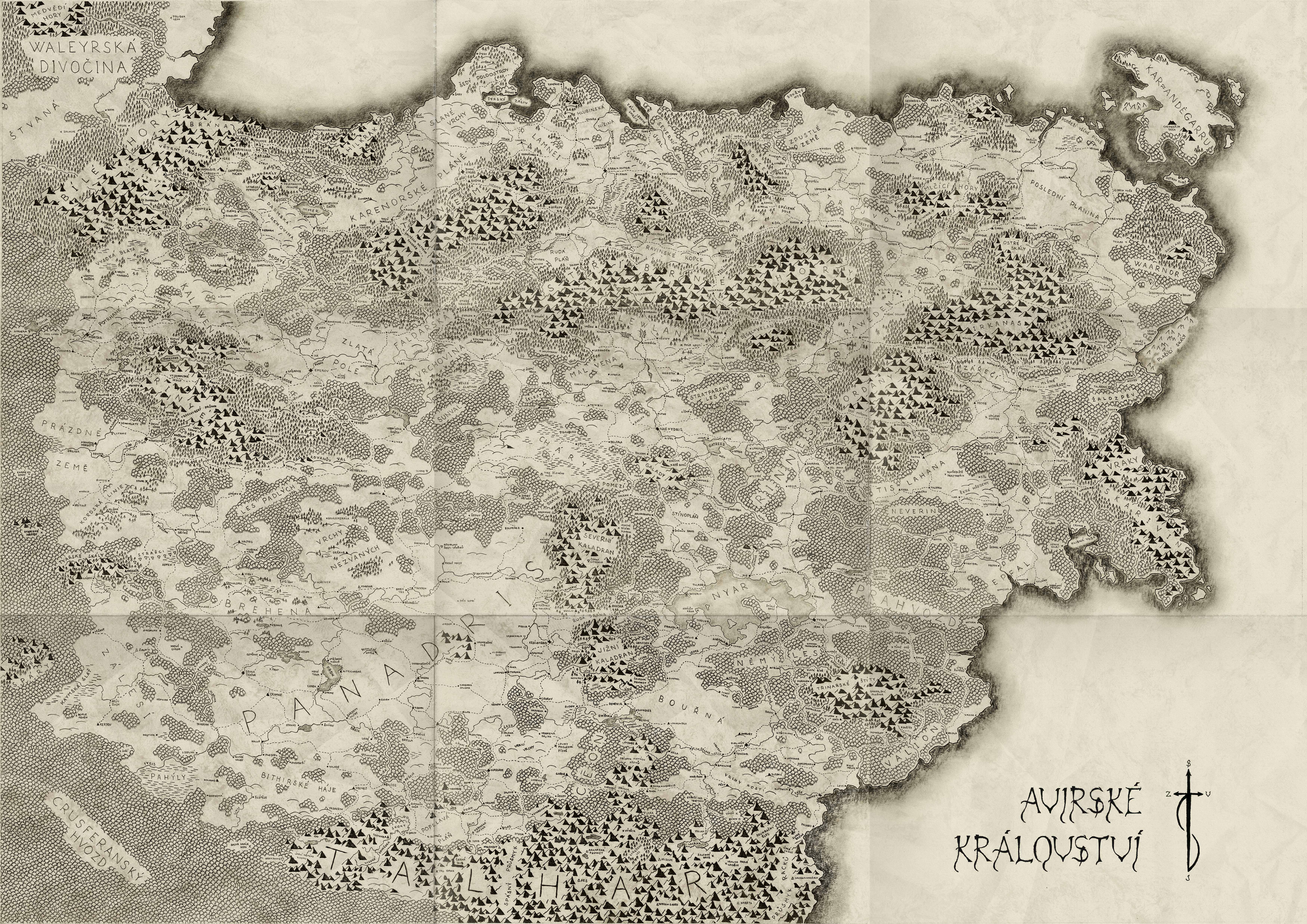 Mapa Avirského království